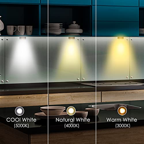 Luces Led Armario a Pilas Inalambrica,Regulable 3 Colores Luz Vitrina LED con Mando a Distancia LED Cocina Bajo Mueble Sin Cable Foco LED Bateria Interior Lámpara Escalera Adhesiva Luz Nocturna Casa