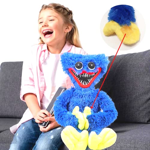 MAGIC SELECT Poppy Peluche Playtime Huggy Wuggy. Peluche Poppy Juego de Terror Navidad. Juguete Peluche Poppy para niños y Adultos. (Azul)