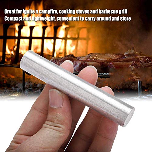 Magnesio Varilla Metal Mg Elemento Bar Alta Pureza 99.99% al Aire Libre Acampar Hacer Fuego Herramientas Supervivencia Accesorio Emergencia 3 Tamaños(18mm×100mm)