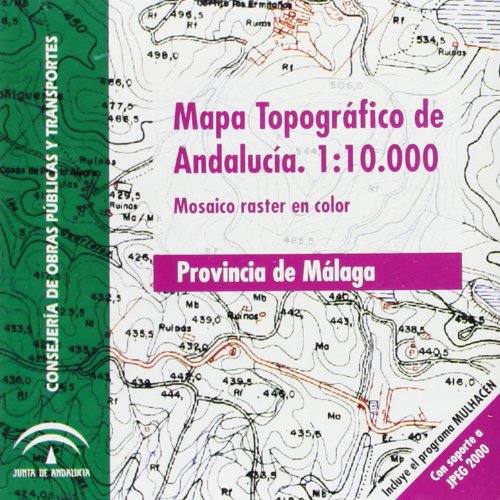 Mapa topográfico de Andalucía, E 1:10.000. Mosaico Raster, provincia de Jaén