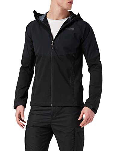 Marmot ROM Jacket Chaqueta Softshell, Chaqueta Outdoor, Anorak, Repelente Al Agua, Transpirable, Hombre, Black, L