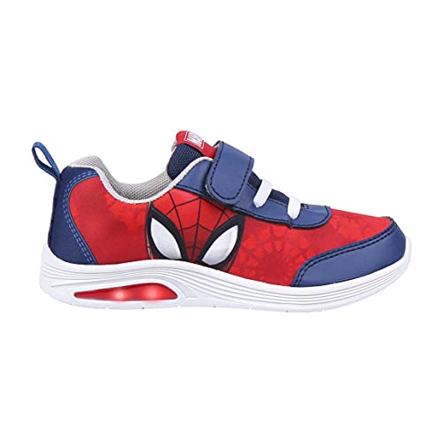 Marvel Spiderman Zapatos para Niño, Calzado Deportivo Niños, Diseño Spiderman, Deportivas Luces Niño, Zapatillas Ligeras, Regalo Niño, Talla EU 29