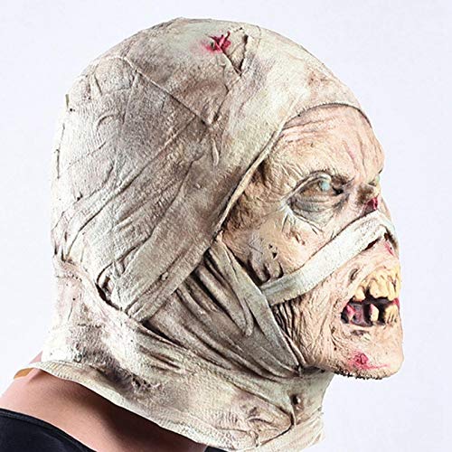 Máscaras Halloween Halloween Horror máscara mamá máscara repugnante Rot Facegear Zombie Traje Fiesta embrujada casa Horror Props asustan a la Gente White