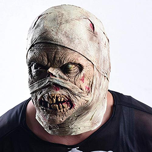 Máscaras Halloween Halloween Horror máscara mamá máscara repugnante Rot Facegear Zombie Traje Fiesta embrujada casa Horror Props asustan a la Gente White