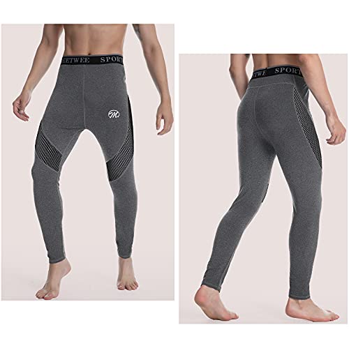 MEETWEE Pantalón Térmico Hombre Ropa Interior Térmica Funcional Calzoncillos Largos Leggins Termo para el Invierno Deporte Running Esquiar Senderismo