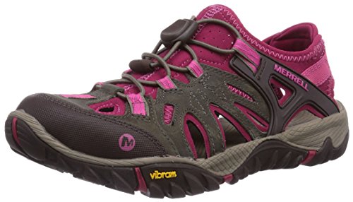 Merrell All Out Blaze Sieve Escarpines para Mujer, Marrón (BOULDER/FUCHSIA), 38 EU