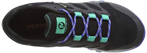 Merrell Antora GTX, Zapatillas de Running para Asfalto para Mujer, Negro (Black/Dazzle), 41 EU