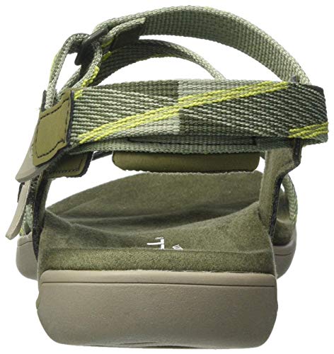 Merrell District Mendi Backstrap, Sandalias con Correa de Tobillo Mujer, Verde (Olive/Lime), 36 EU