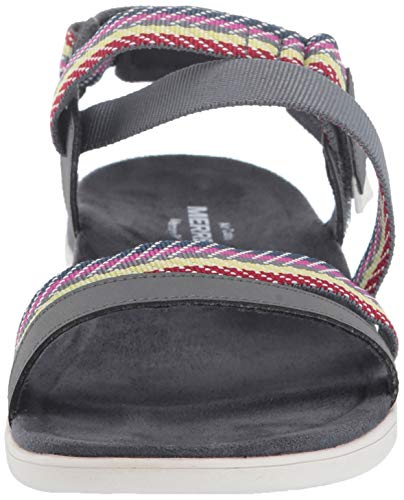 Merrell District Mendi Backstrap, Sandalias de Talón Abierto para Mujer, Gris Turbulence, 39 EU