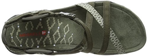 Merrell Terran Lattice Ii Tira de tobillo para Mujer, Verde (Dusty Olive), 39 EU