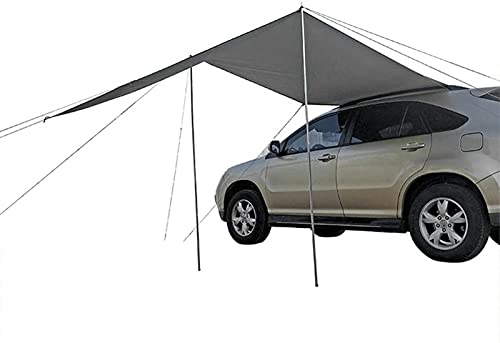 MEYING Toldo Lateral para Coche, Toldo de Lluvia en la azotea, 300 x 150 cm, Resistente al Agua, Tienda para Coche, pérgola, para Exterior, Camping, portón Trasero