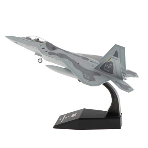 Milageto 1/100 Escala Diecast American F-22 Fighter Raptor Juguetes Regalo