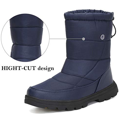 Mishansha Mujer Botas de Nieve Impermeables Botas Apre Ski Antideslizante Botas Forradas de Piel Botas Cálidas Botas para el Frio, Azul 43