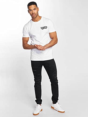 Mister Tee Barcelona tee Té, Blanco, L para Hombre