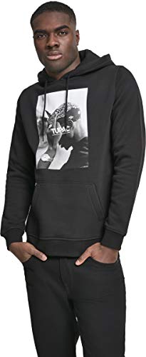 Mister Tee Sudadera con Capucha de la Marca, diseño de 2Pac, Color Negro, Hombre, MT338, Negro, Large