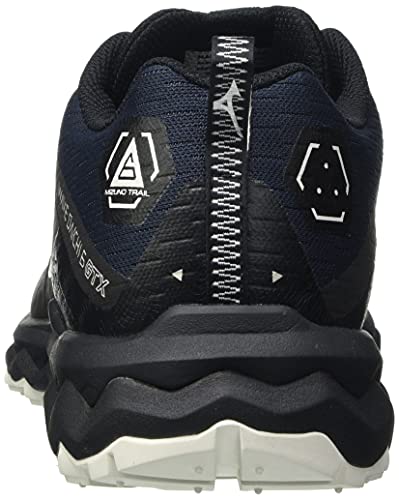 Mizuno Wave Daichi 6 GTX, Zapatillas para Carreras de montaa Hombre, Indiaink Pgold Negro, 41 EU