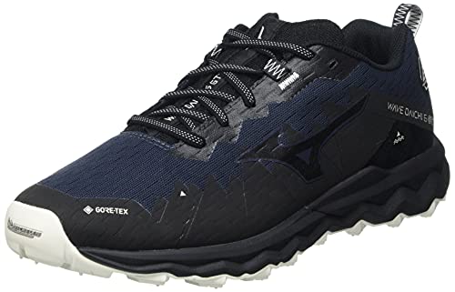 Mizuno Wave Daichi 6 GTX, Zapatillas para Carreras de montaa Hombre, Indiaink Pgold Negro, 41 EU