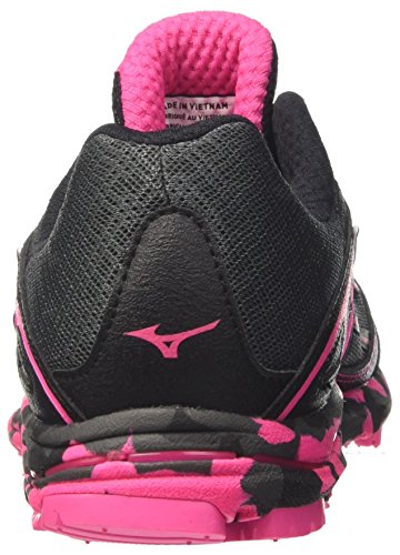 Mizuno Wave Hayate (w), Zapatillas de Running Mujer, Multicolor (Dark Shadow/Pink Glow/Black), 37 EU