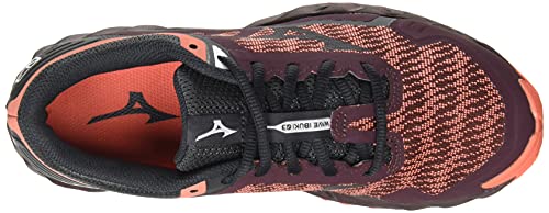 Mizuno Wave Ibuki 3, Zapatillas de Trail Running Mujer, Fudge/Obsidian/LCoral, 41 EU