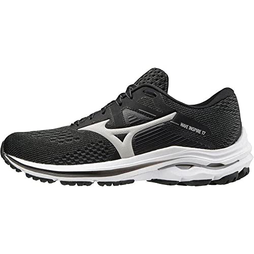 Mizuno Wave Inspire 17 D, Zapatillas Mujer, Black Lunar Rock Black, 37 EU