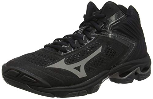 Mizuno Wave Lightning Z5 Mid, Zapatillas de Voleibol Unisex Adulto, Black Black Autumn Glory 97, 44.5 EU