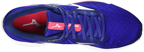 Mizuno Wave Rider 24, Zapatillas de Running Hombre, Rbluec/Artic Ice/Diva Pink, 46.5 EU