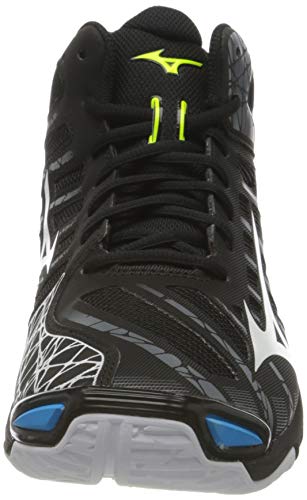 Mizuno Wave Voltage Mid, Zapatillas de vleibol Unisex-Adulto, Negro Blanco 199c, 46 EU