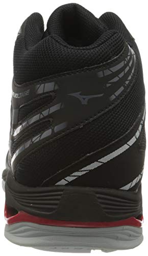 Mizuno Wave Voltage Mid, Zapatillas de vleibol Unisex-Adulto, Negro Blanco 199c, 46 EU