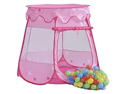 Mobiclinic, Tienda de campaña infantil, Bolas Incluidas, Fantasía, Plegable, Piscina de bolas, Marca Española, Parque de bolas, Carpa de tela para niños, Juguete infantil, Para interior o exterior