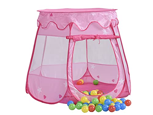 Mobiclinic, Tienda de campaña infantil, Bolas Incluidas, Fantasía, Plegable, Piscina de bolas, Marca Española, Parque de bolas, Carpa de tela para niños, Juguete infantil, Para interior o exterior