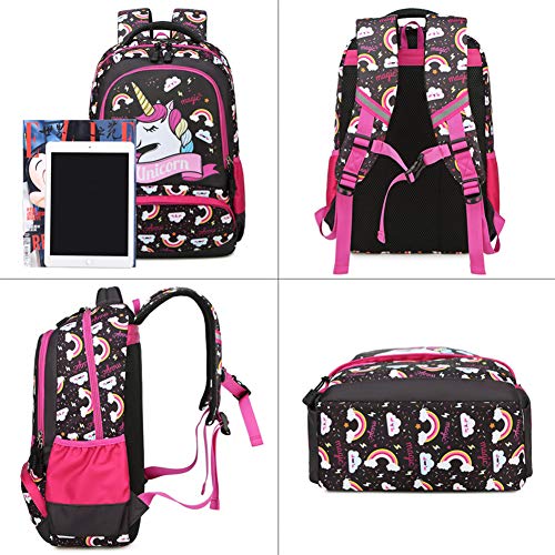 Mochila Unicornio Niña Mochila Infantil niña Mochila Escolar Niña Mochila Estudiantes Bolso para Chicas para La Escuela,Viajes,Intemperie