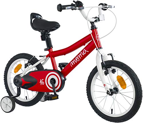 Moma Bikes Bicicleta infantil de 16" con ruedines incluidos