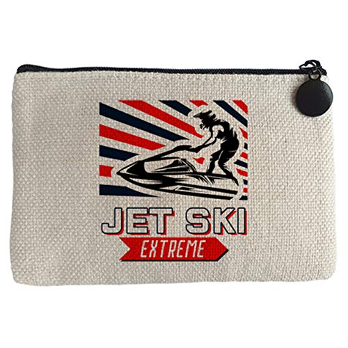 Monedero Jet Ski Extreme - Beige, 15 x 10 cm