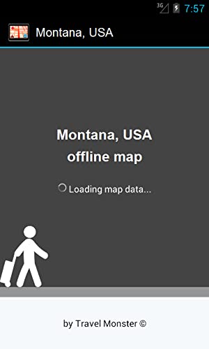 Montana, EE.UU. Vector Map: Travel Monster