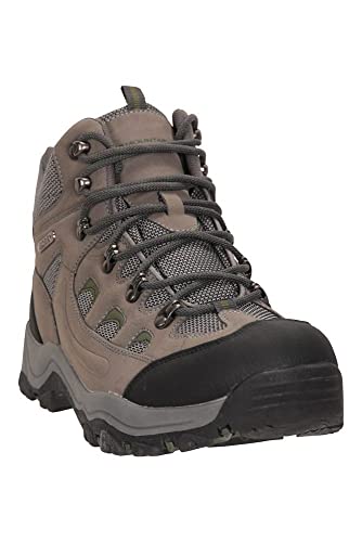 Mountain Warehouse Botas para Hombre Adventurer - Zapatillas de Tela y sintéticas para Caminar, Extra Grip, Otoño, Invierno Calzado para Hombre Caqui 42