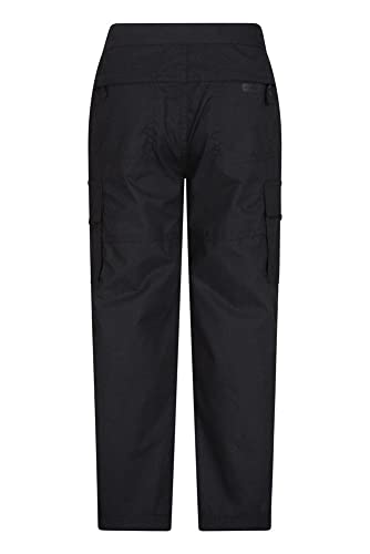 Mountain Warehouse Pantalón Active para niños - Pantalón ligero para niños, pantalón de secado rápido para cualquier época del año - Para viajar, acampar Negro 7-8 Años