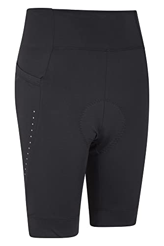 Mountain Warehouse Pro Pantalones Cortos de Ciclismo para Mujer - Culote con badana, hidroabsorbente, máxima opacidad - Ideal para Ciclismo, triatlón, Exterior Negro 48