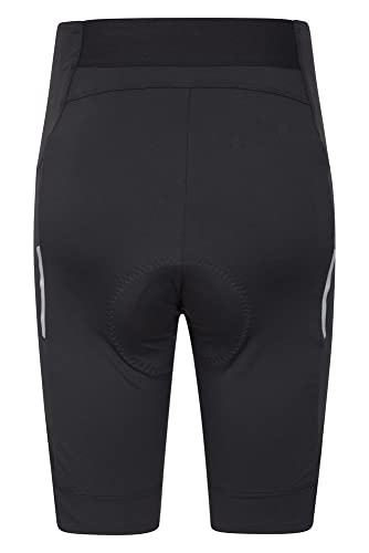 Mountain Warehouse Pro Pantalones Cortos de Ciclismo para Mujer - Culote con badana, hidroabsorbente, máxima opacidad - Ideal para Ciclismo, triatlón, Exterior Negro 48