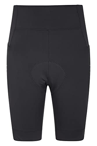 Mountain Warehouse Pro Pantalones Cortos de Ciclismo para Mujer - Culote con badana, hidroabsorbente, máxima opacidad - Ideal para Ciclismo, triatlón, Exterior Negro 48