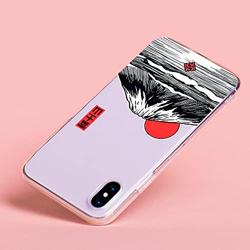 Movilshop Funda para [ OPPO A94 5G ] Dibujo Japones [ Monte Fuji ] de Silicona Flexible Transparente Carcasa Case Cover Gel para Smartphone.