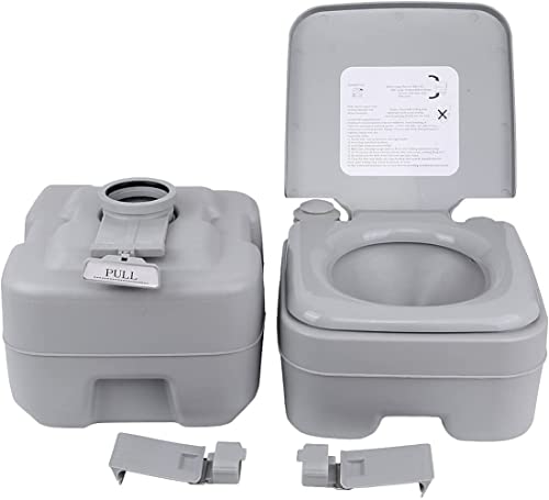 MuGuang Camping Toilet Travel WC portátil para autocaravanas, apartamentos, jardines, barcos, residencias de ancianos, hospitales