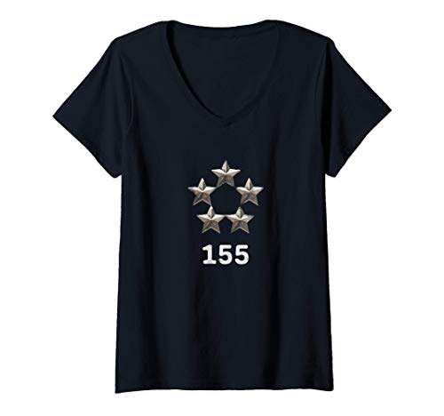 Mujer Videojugador de FIVE STAR GENERAL 155 Camiseta Cuello V