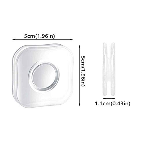 Nano Gel Pad Sticker,4 Piezas Soporte para Teléfono Nano Magic , Nano Magic Sticker, Soporte para Teléfono Nano Paste Antideslizante,para Teléfonos Celulares, Automóviles, Cocina, Baño, Oficina