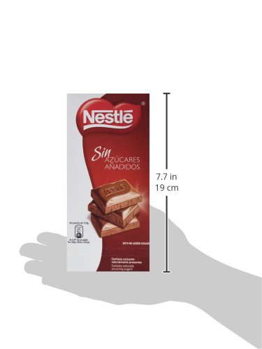 Nestle sin azúcares añadidos Chocolate con Leche - Tableta de chocolate 6x125g