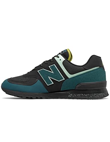 New Balance Zapatos U 574 Código U574TX2, Negro y verde., 45 EU