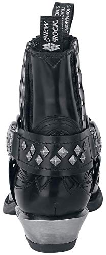 New Rock Antik Hombre Botas Negro EU44, Piel,