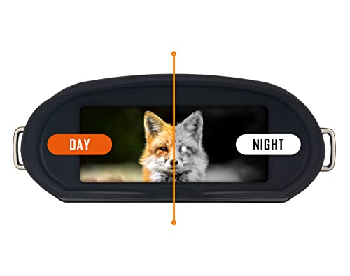 Nightfox Corsac - Prismáticos Digitales de visión Nocturna - Sensor de máxima Alta definición (FHD) de 1080 p - Hace grabaciones, Memoria de 32 GB - Gafas innovadoras - Alcance de 180 m - 3 aumentos