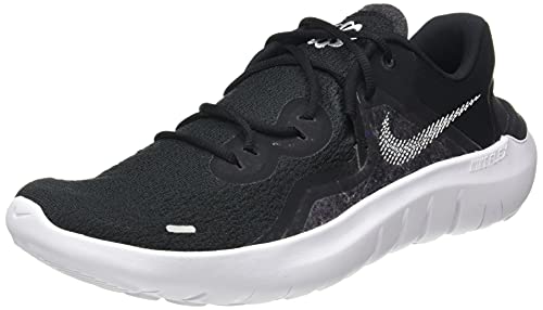 Nike Flex Run 2021, Zapatillas para Correr Mujer, Black White Dk Smoke Grey, 38 EU