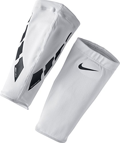 NIKE NK Guard Lock Elite SLV Espinilleras, Unisex Adulto, White/Black/(Black), M