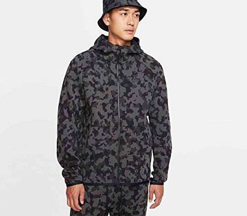 NIKE Sportswear Tech Fleece Sudadera, Hombre, Black/Black, S